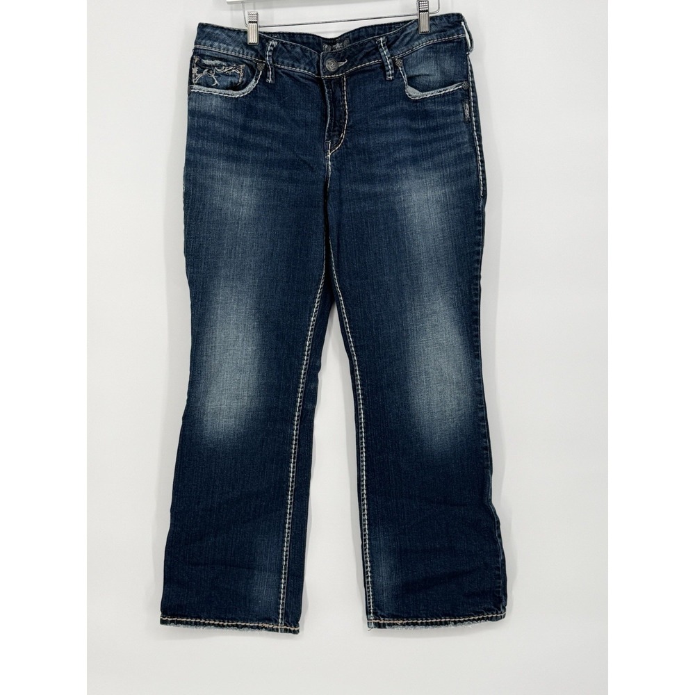Silver Jeans Co Aiko Bootcut Dark Wash Denim Jeans Size 16 x 31 W31628836